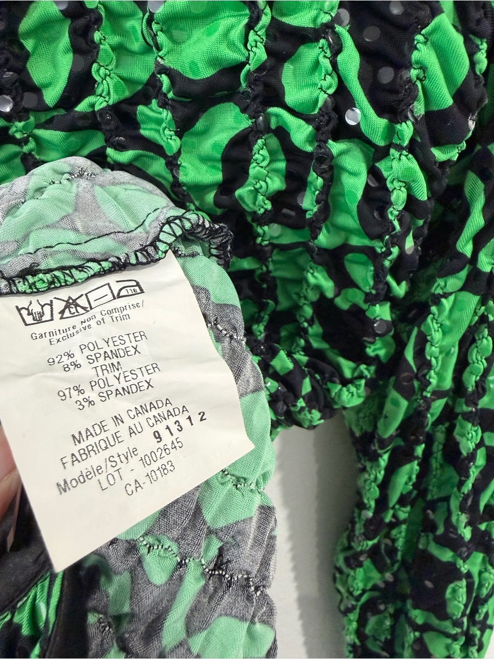 Cartise Green & Black Textured Zip Jacket 6 - Picture 8 of 10